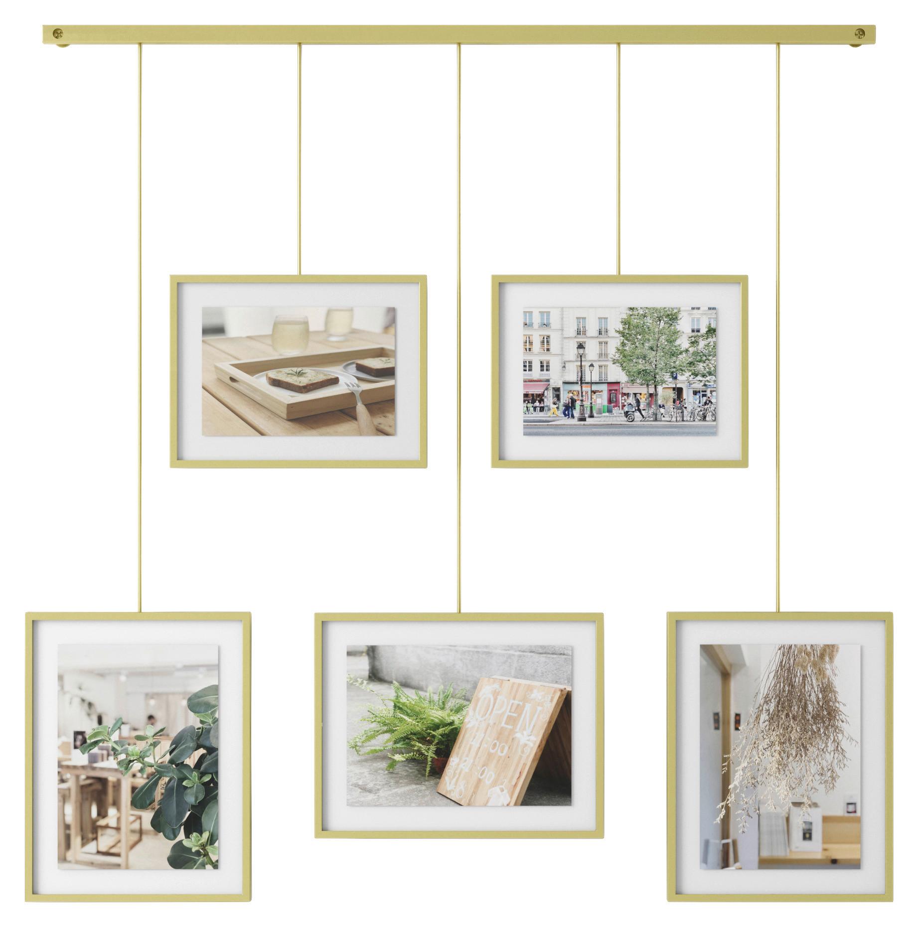 Collagen-Bilderrahmen Goldfarben - Goldfarben, Design, Glas/Metall (79,4/3,2/69,5cm) - Umbra