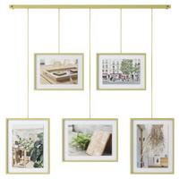 Collagen-Bilderrahmen Goldfarben - Goldfarben, Design, Glas/Metall (79,4/3,2/69,5cm) - Umbra