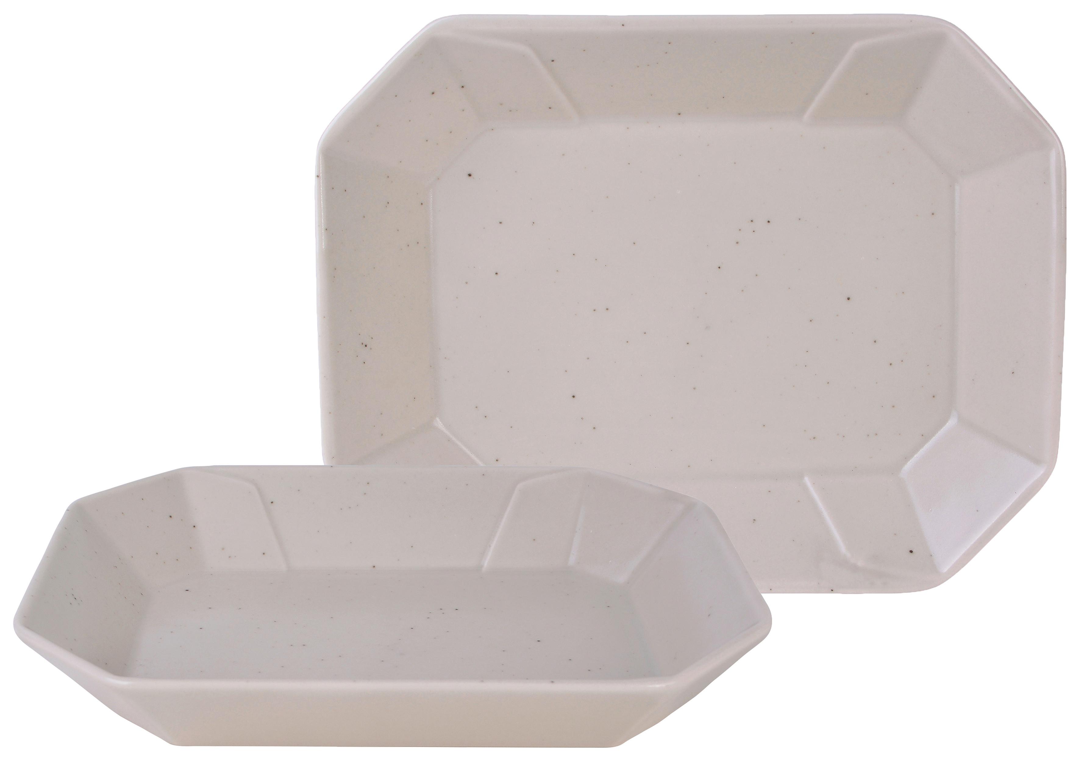 Tálszett 33968 - krémszínű, Basics, kerámia (22/17cm) - Creatable