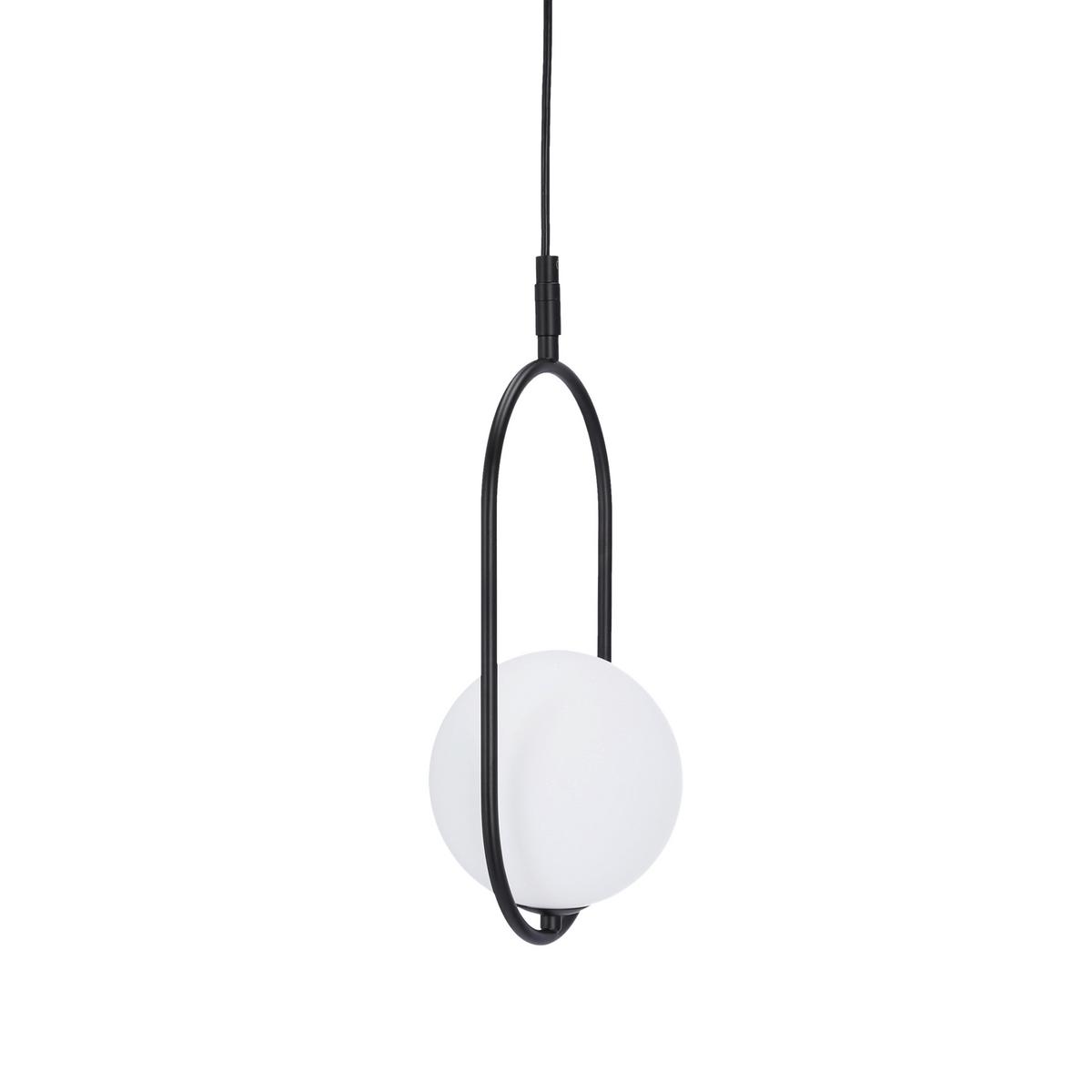 Viseća Svjetiljka Cordel - bijela/crna, Design, metal (18.5/15/120cm)