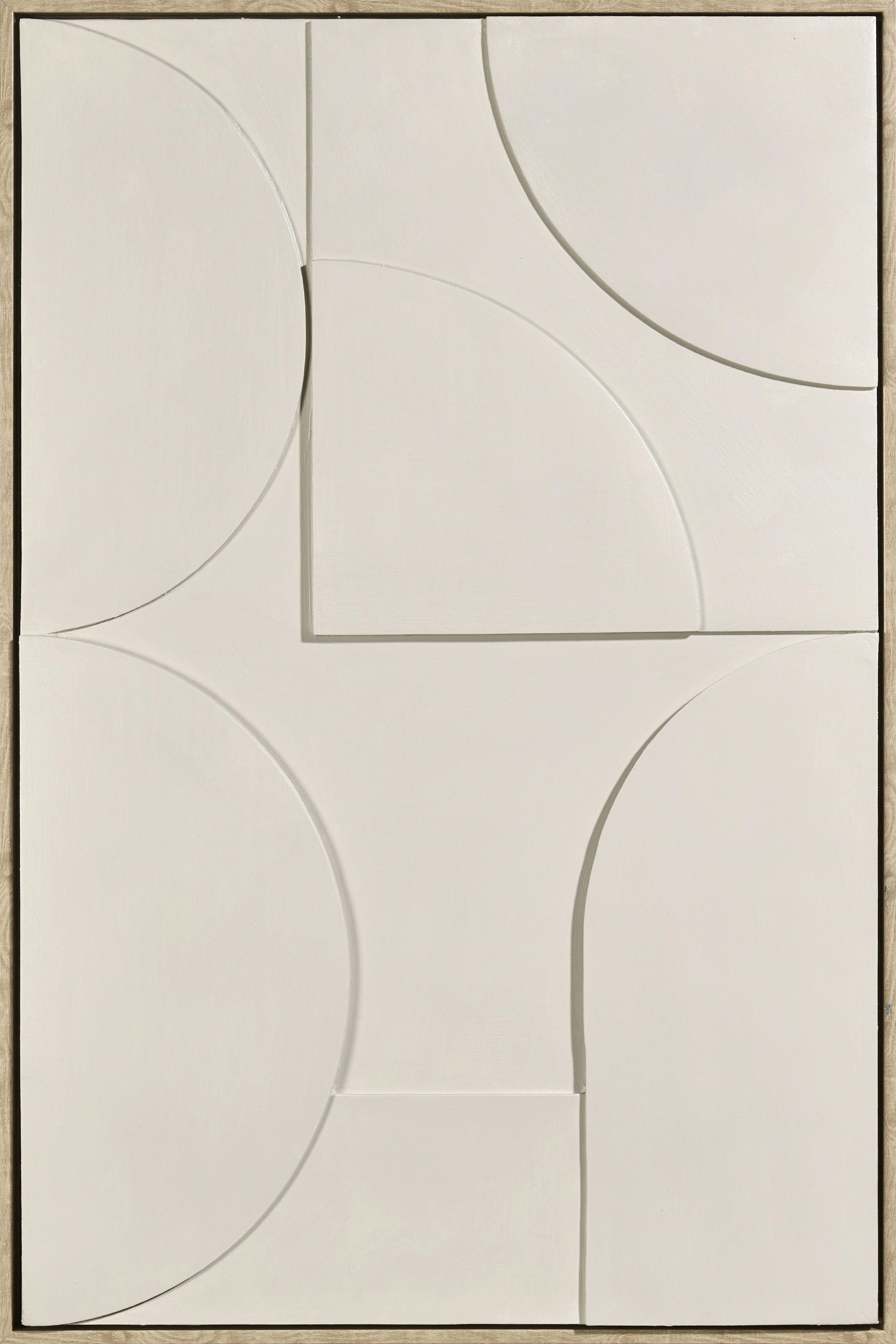Slika 60x90cm Denise Small - prirodna boja/bež, tekstil/drvo (60/90cm) - Premium Living