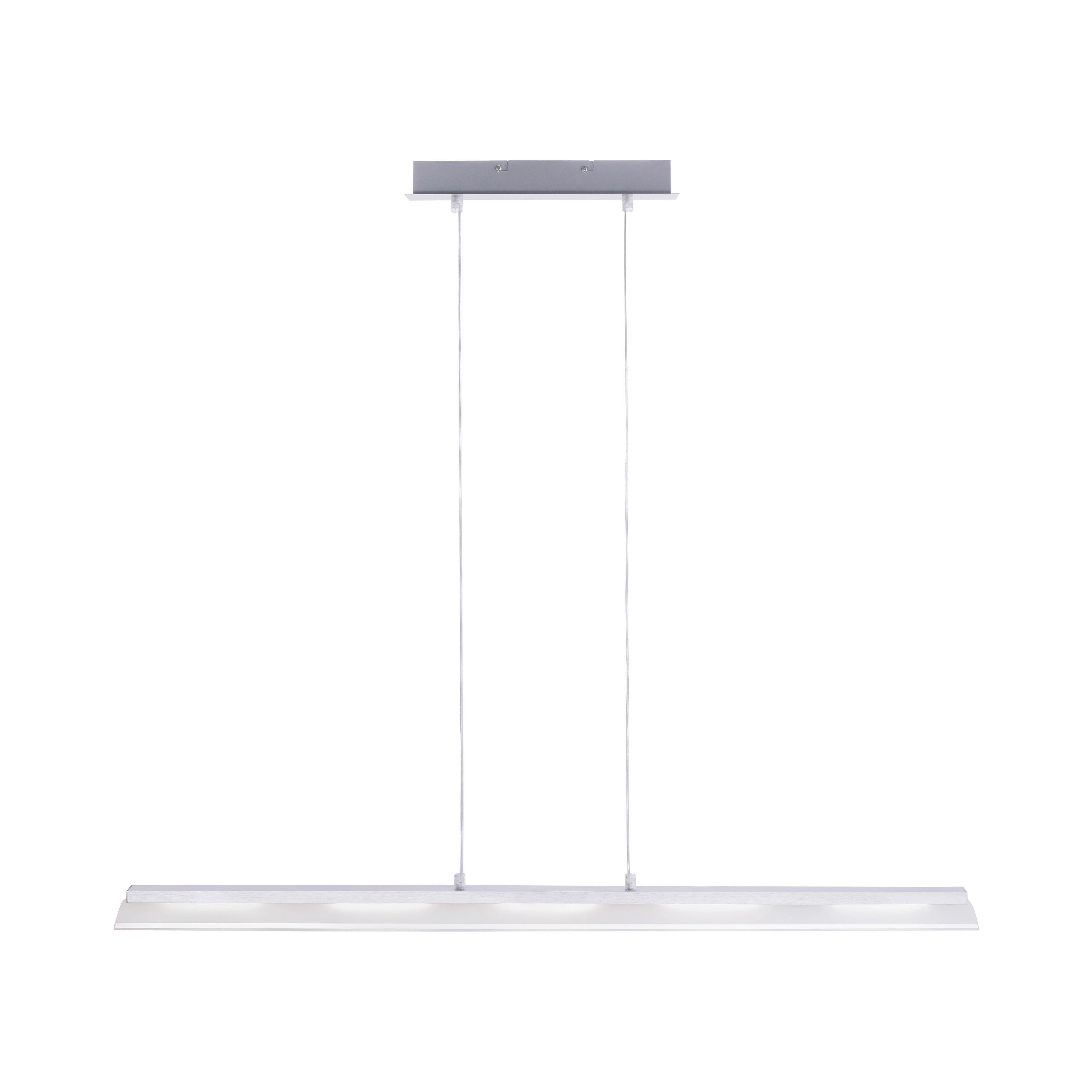 Viseča Led-svetilka Lolasmart-Zara - srebrne barve, Moderno, kovina/umetna masa (100/8/120cm)