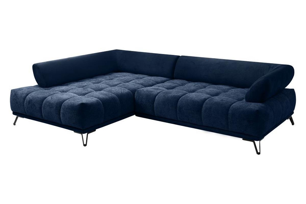 Kutna Garnitura Largo N - tamno plava/crna, Moderno, tekstil/metal (184/262cm) - Modern Living