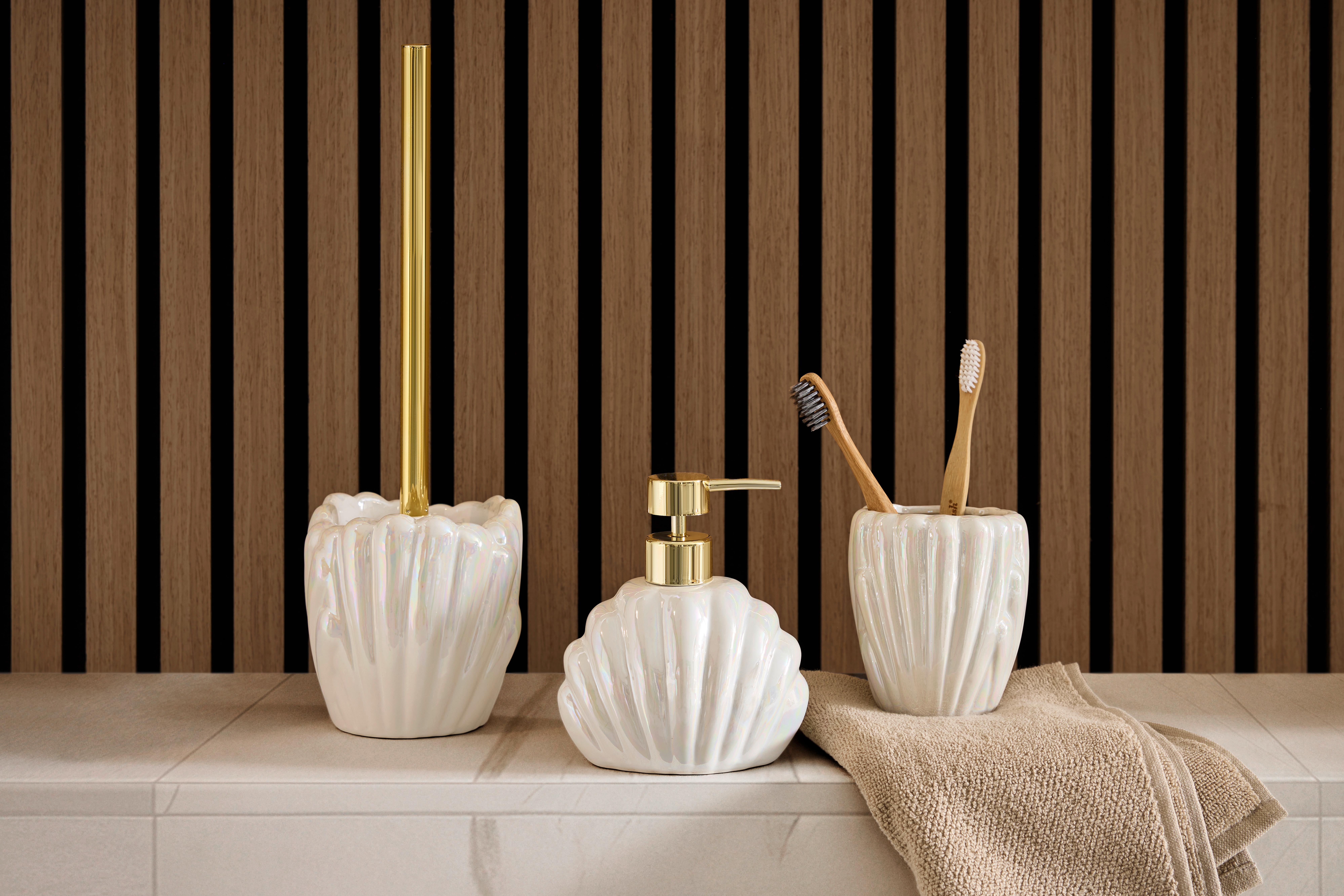 TANDBORSTGLAS ARIELLE - pärlemor, Modern, keramik (9,2/9cm) - Mömax
