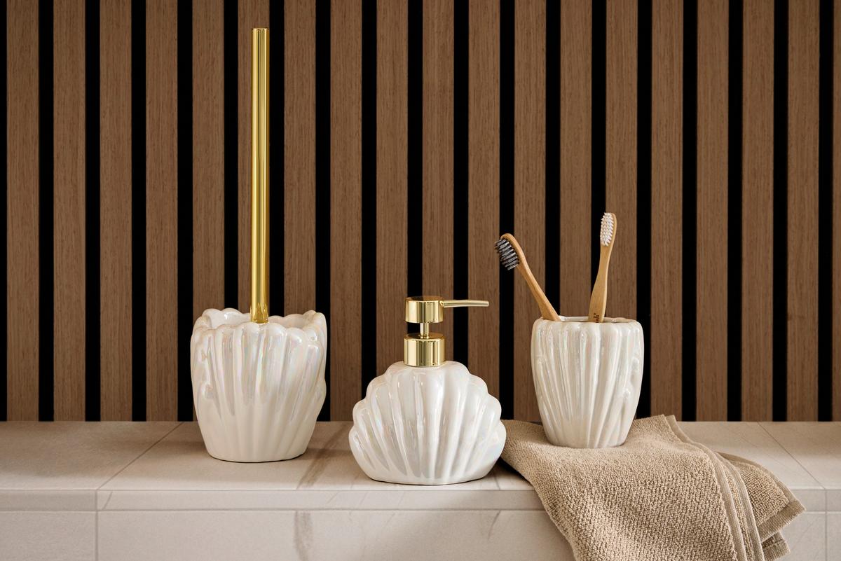 Zahnputzbecher Arielle Perlmuttfarben - Perlmutt, Modern, Keramik (9,2/9cm) - Mömax