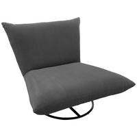 Relaxsessel Cremona Grau - Schwarz/Grau, Design, Textil/Metall (100/78/96cm) - Livetastic