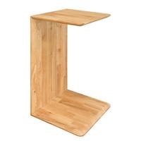 STOLIK BOCZNY ZOLO - kolor dębowy, Natur, drewno (35/38/60cm) - home24