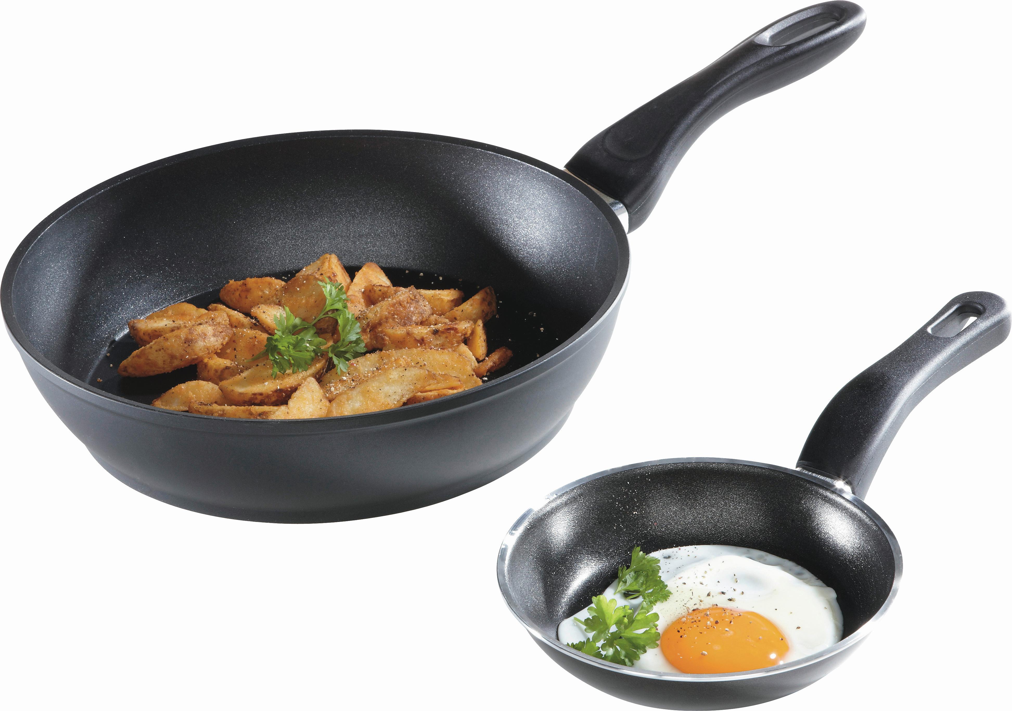 ZESTAW PATELNI ZWILLING VESUVIO - czarny, Basics, metal - Ballarini