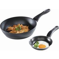 ZESTAW PATELNI ZWILLING VESUVIO - czarny, Basics, metal - Ballarini