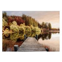 Glasbild Multicolor ca. 120x80cm - Multicolor, Basics, Glas/Papier (120/80cm)