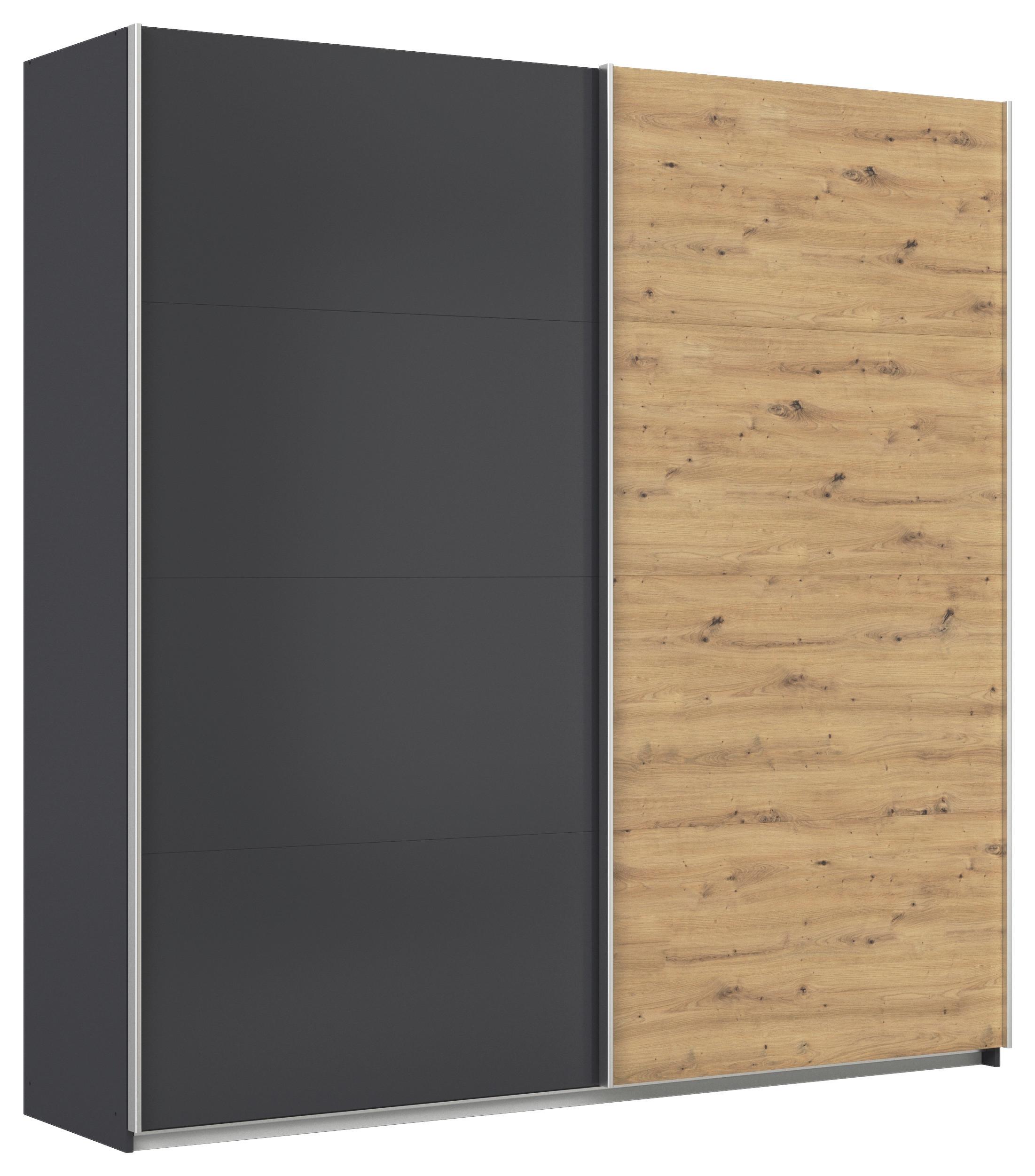 Ormar S Kliznim Vratima Feldkirch - hrast Artisan/antracit, Moderno, drvni materijal/metal (225/229/62cm)