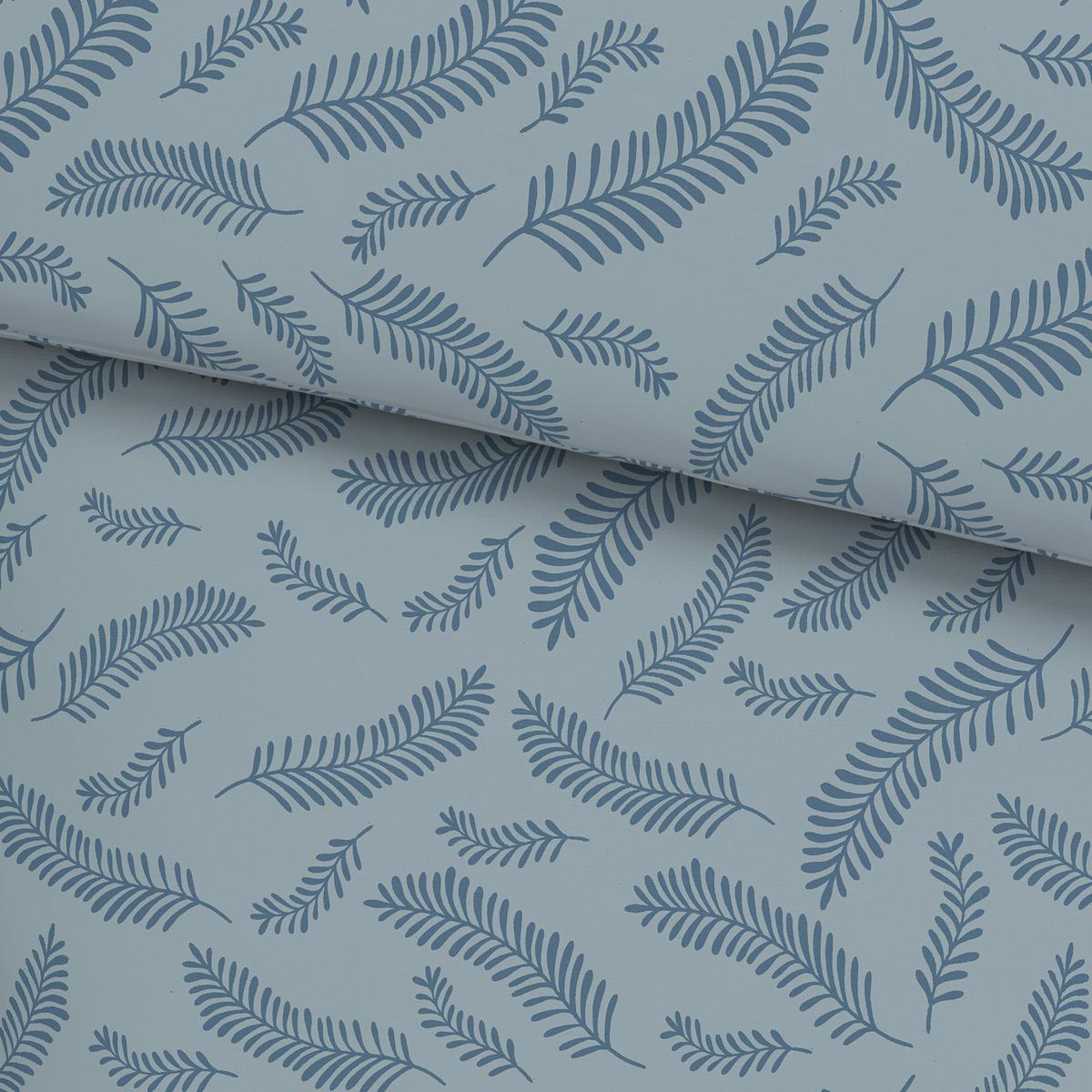 Bettwäsche Ferns XXL Blau ca. 200x220cm - Blau, MODERN, Textil (200/220cm) - Mömax