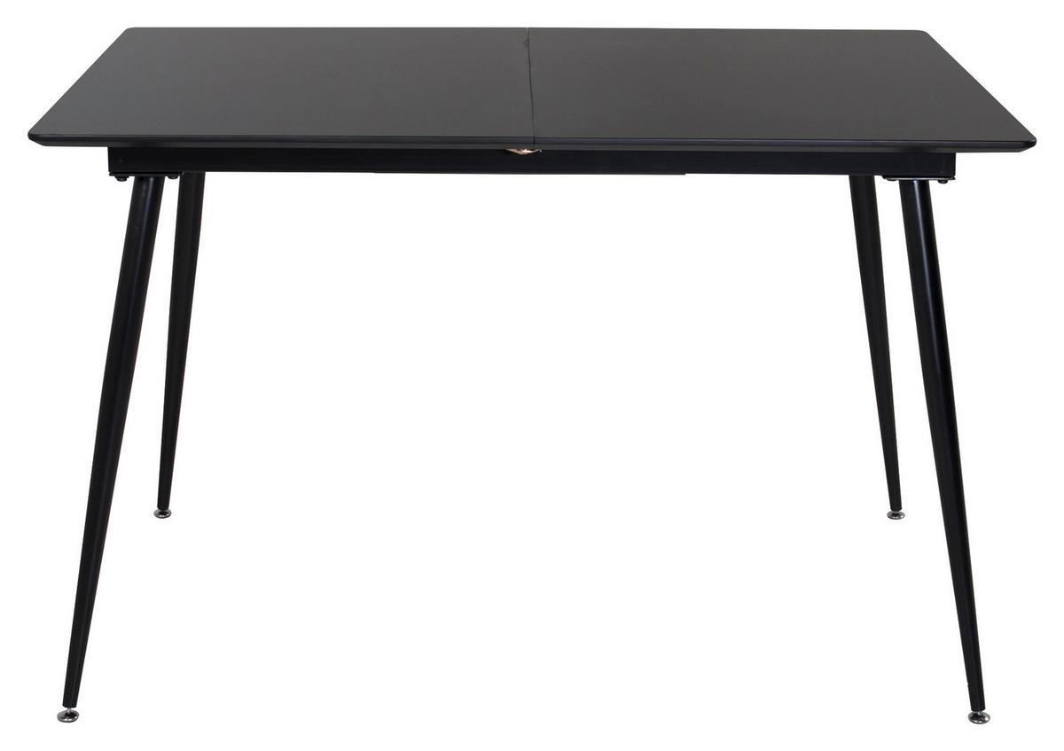 ESSTISCH SILAR - Schwarz, Design, Holzwerkstoff/Metall (120/90/75cm) - Livetastic