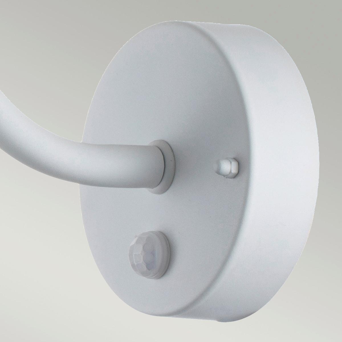 Kültéri Falilámpa Klampenborg-Pir-Wht - fehér, Konventionell, üveg/fém (42/27.5/25.5cm) - Elstead Lighting