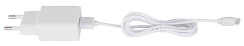 LED-SCHREIBTISCHLEUCHTE 58439W - Weiss/Opal, Design, Leder/Kunststoff (28/11,5/50cm) - Globo