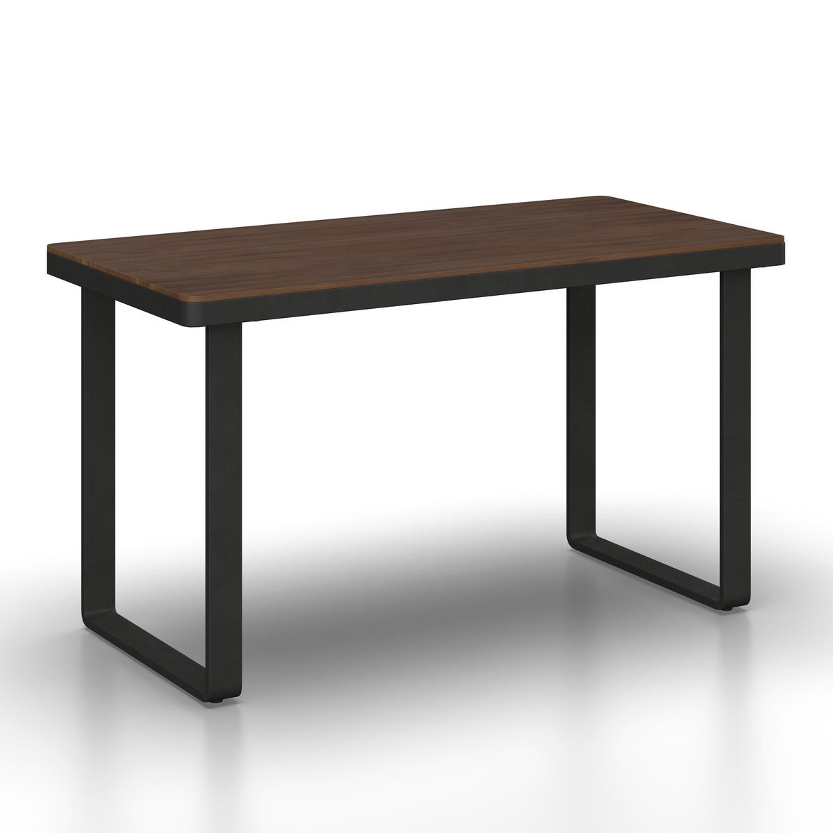 Dining-Loungeset Gianna Schwarz aus Holz/Textil/Metall - Schwarz/Teakfarben, Modern, Holz/Textil (221/71/76cm) - Bessagi Garden
