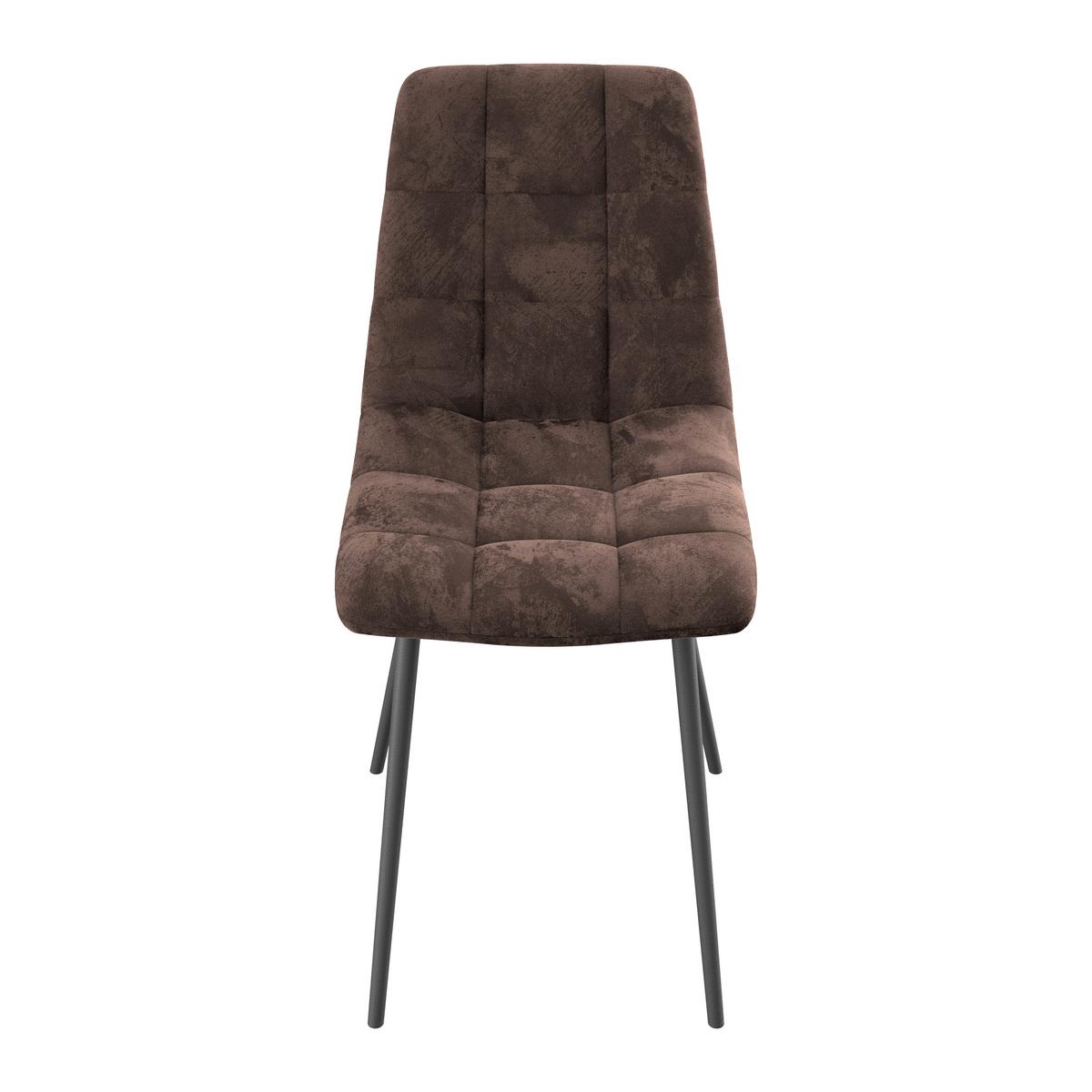 Stolica Lech - smeđa/crna, Konvencionalno, drvo/metal (45/88/55cm)