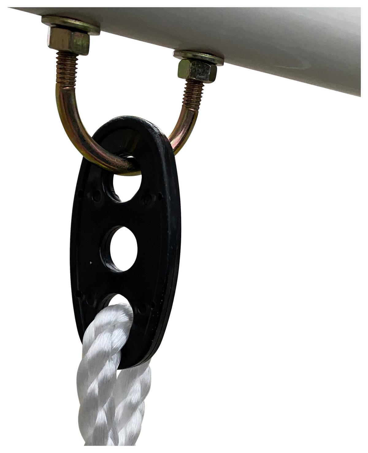 Schaukel Anthrazit/Creme - Anthrazit/Creme, KONVENTIONELL, Kunststoff/Metall (94/118/146cm) - Ambia Garden