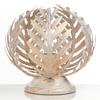 Tischleuchte Felce Avorio Weiß max. 22 Watt - Weiß, Natur, Metall (25/25cm)