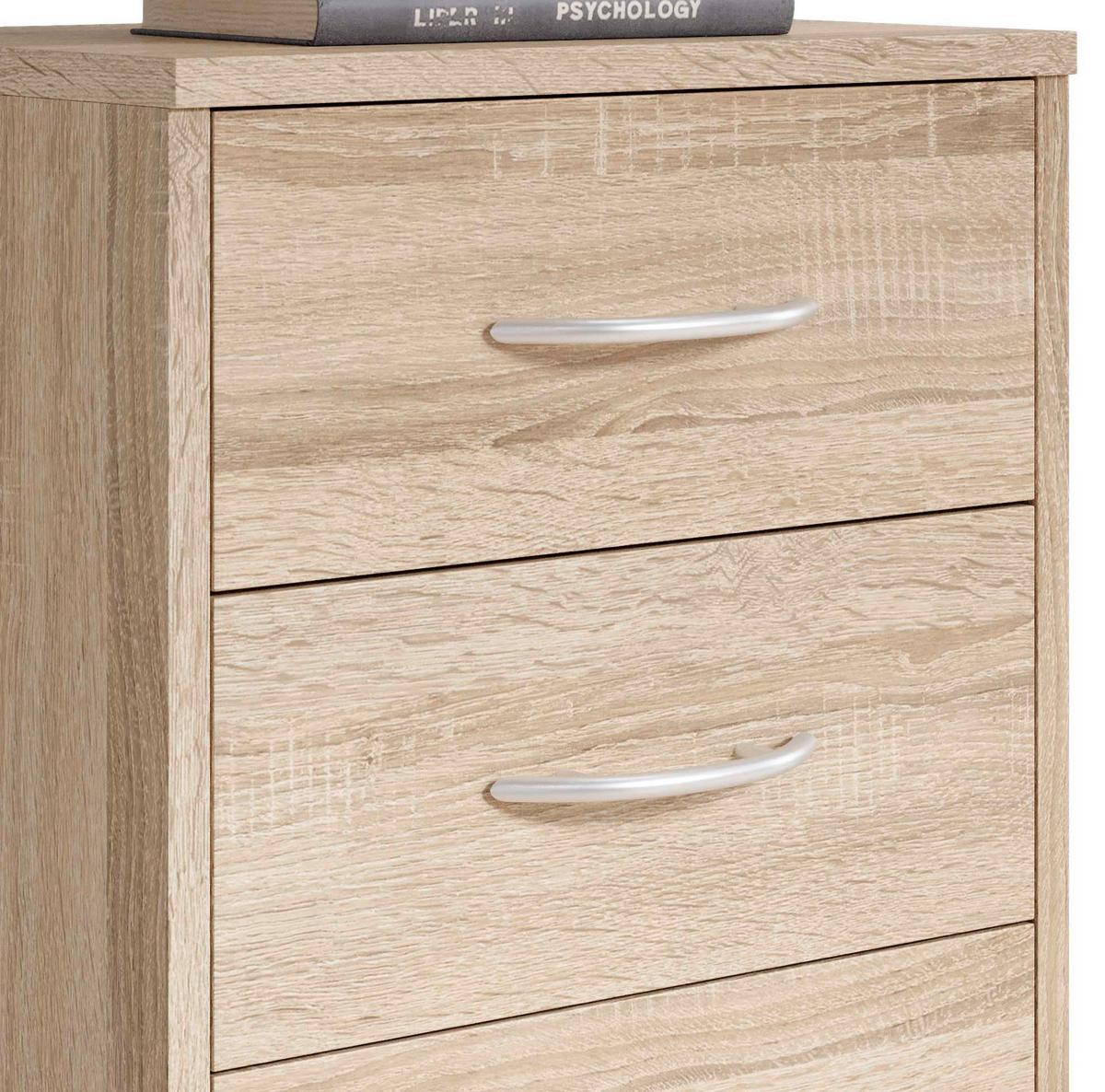 SZAFKA NOCNA PEPE - kolor dębu sonoma, Basics (38,5/54/28,2cm) - P & B