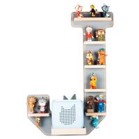 KINDERREGAL BOARTI - Grau, Modern, Holzwerkstoff (37/54/19cm) - MID.YOU