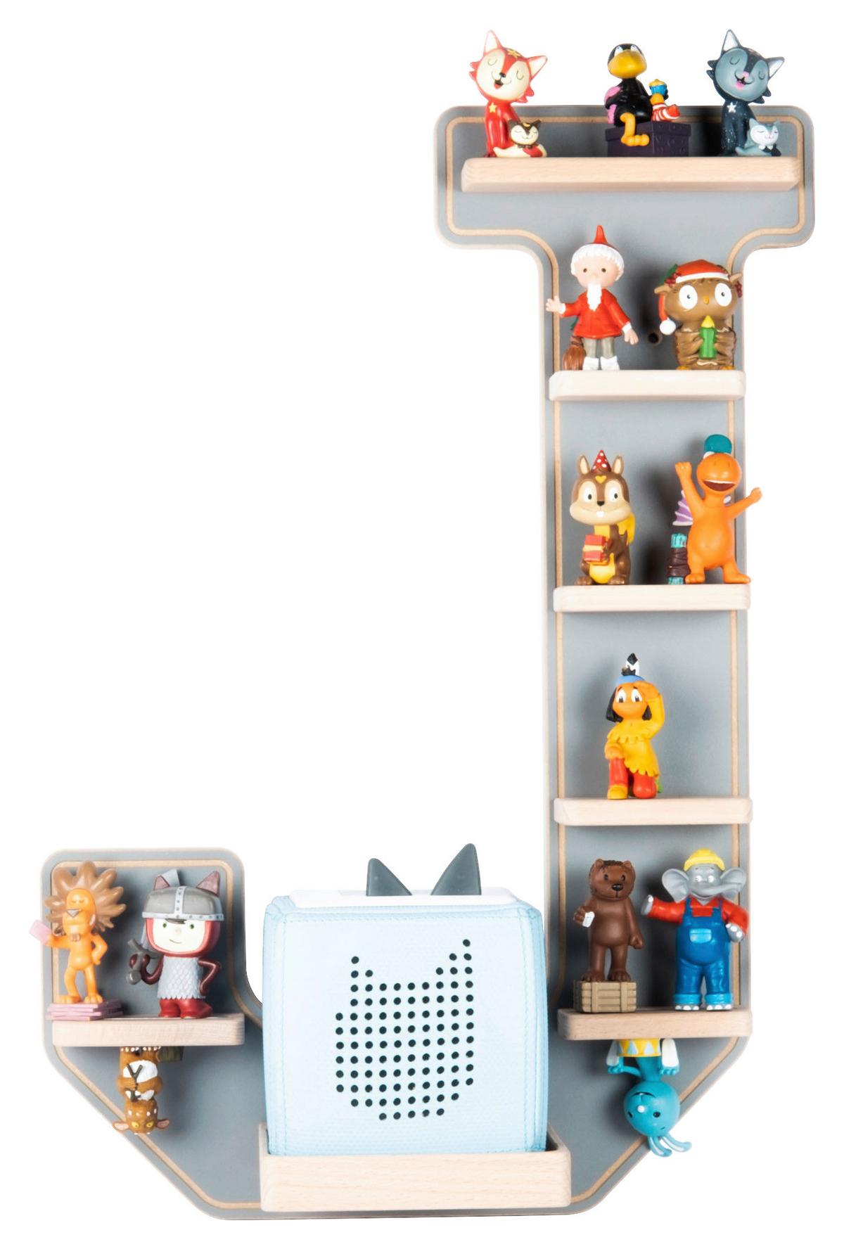 KINDERREGAL BOARTI - Grau, Modern, Holzwerkstoff (37/54/19cm) - MID.YOU