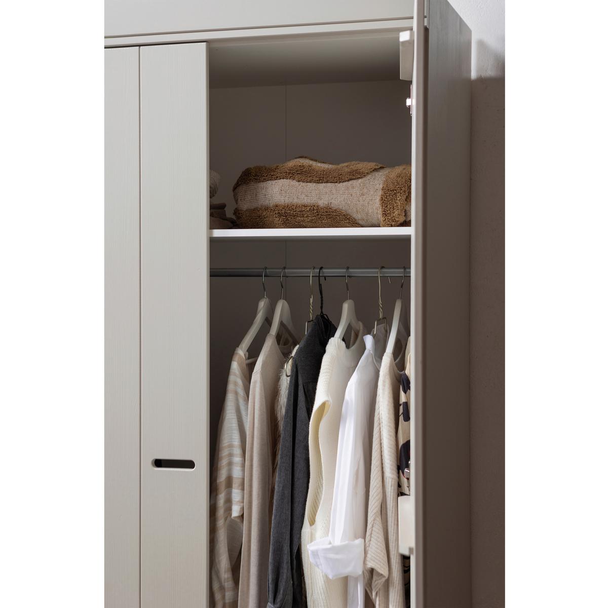 Drehtürenschrank Connect Grau - Grau, Basics, Holz (94/195/53cm) - MID.YOU
