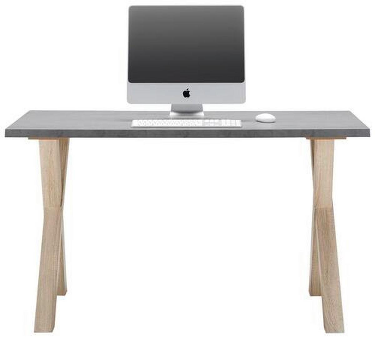 Pisalna Miza Mister Office, Barva Grafita - barve hrasta/barve grafita, Moderno, leseni material (140/75/70cm) - Mömax