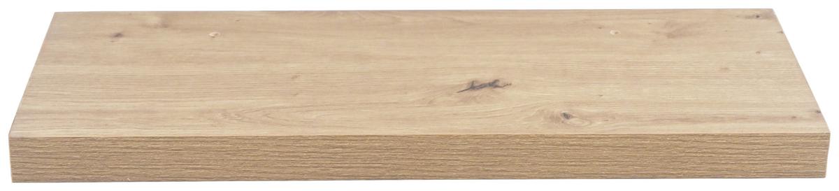 PÓŁKA ŚCIENNA SIMPLE - kolor dębowy, Basics, materiał drewnopochodny (60/3,8/23,5cm) - Boxxx