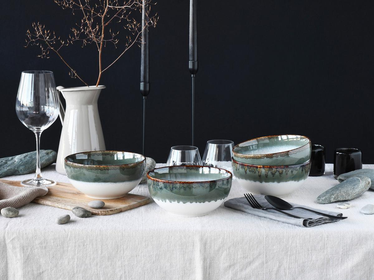 Set Posod Cascade Stein, 4-Delni - bela/modrosiva, Design (17,5cm) - Creatable