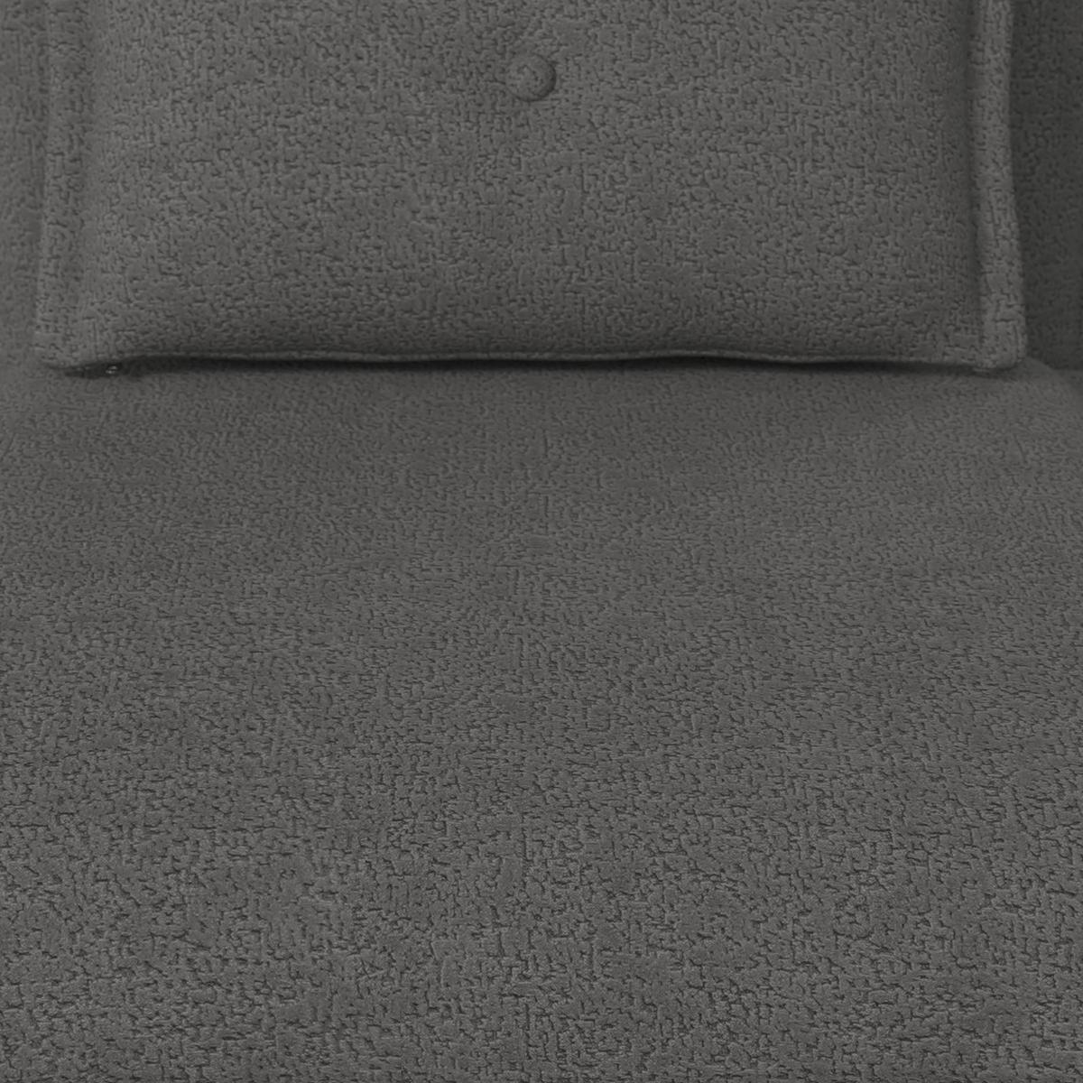 Fekvőfotel Tamara - sötétszürke, Modern, textil/fém (82/31/69cm) - Bessagi Home