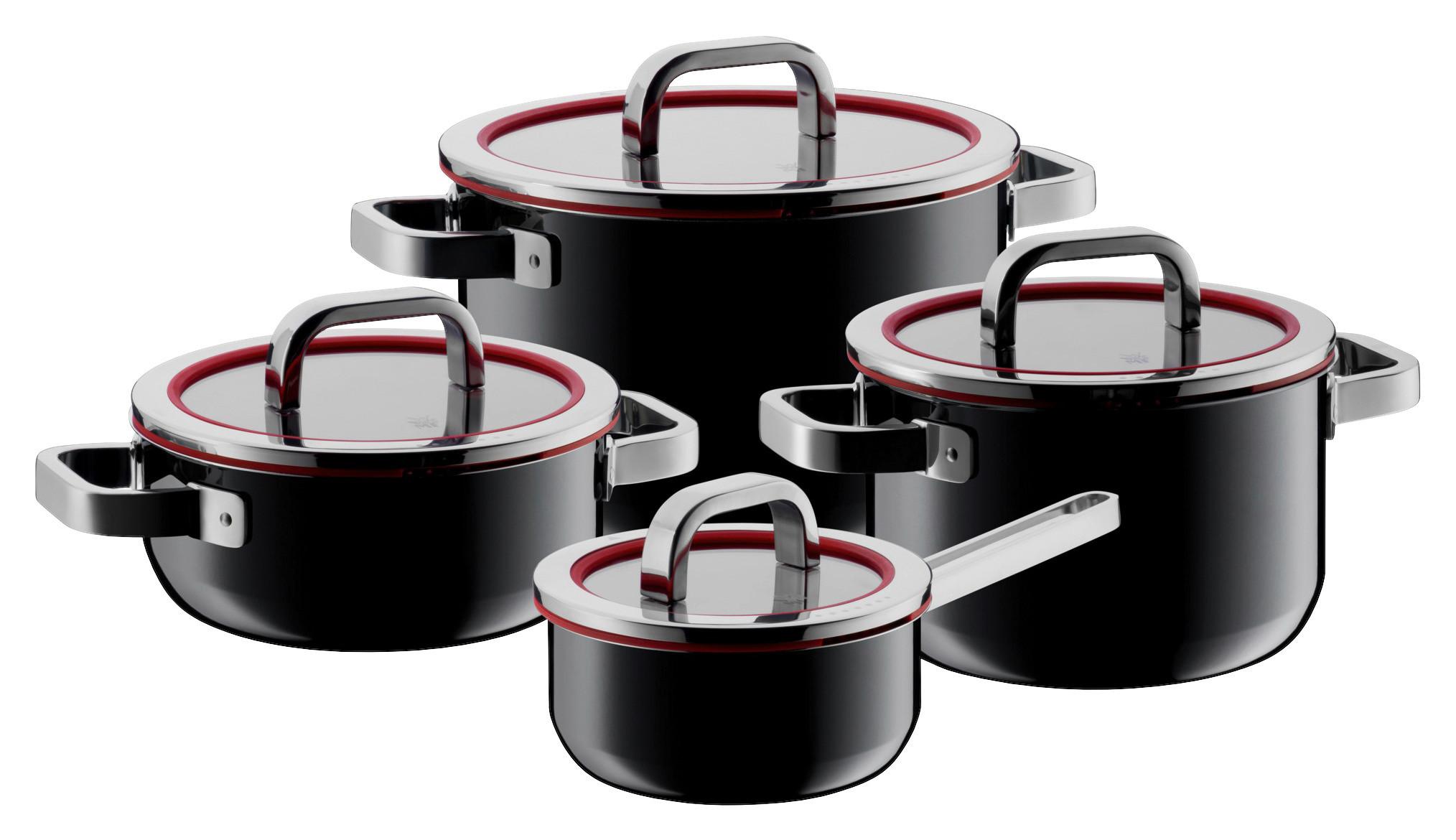 ZESTAW GARNKÓW WMF 05 1740 5290 - czarny, Basics, szkło - WMF