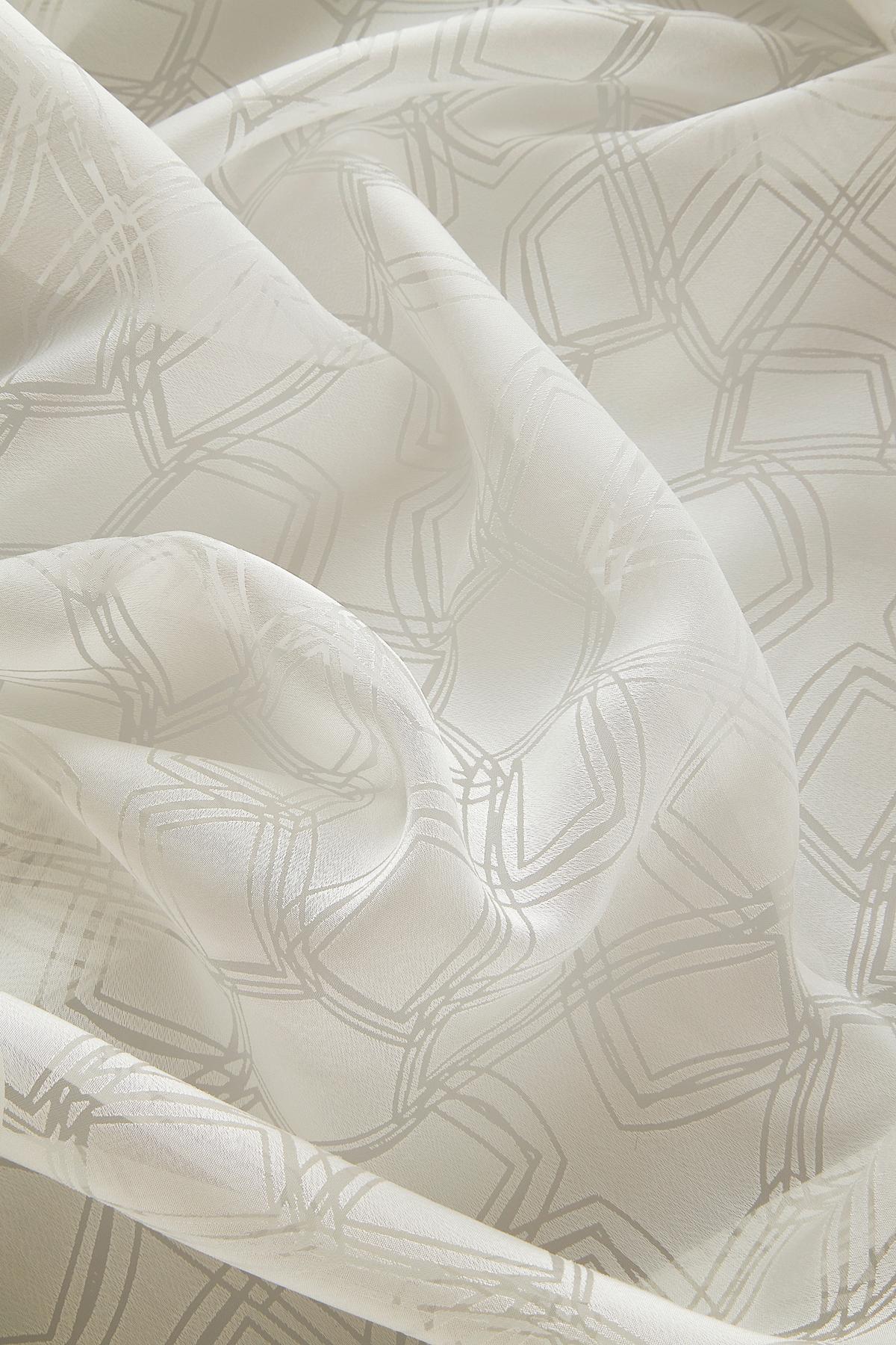 ZASŁONA NA PRZELOTKACH SW-TYPE - kremowy/biały, Design, tkanina (140/250cm) - Schöner Wohnen