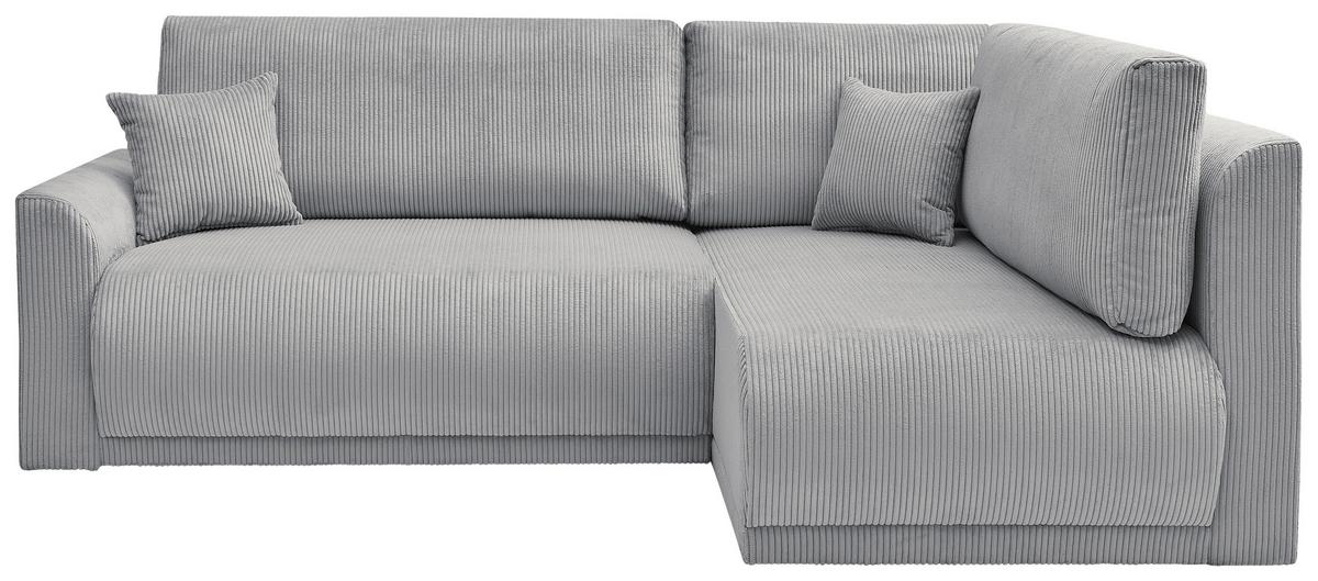 Kutna Garnitura Kim - siva/crna, Moderno, drvo/tekstil (233/160cm) - Modern Living