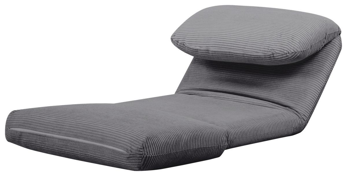 FOTEL Z FUNKCJĄ SPANIA ELYSIA - szary, Design, tkanina (82/58/78cm) - Livetastic