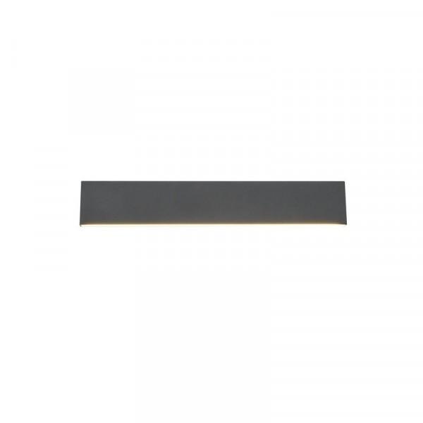 LED-Wandleuchte Concha in Anthrazit max. 18 Watt - Anthrazit, KONVENTIONELL, Kunststoff/Metall (47/8/4,5cm) - Trio Leuchten
