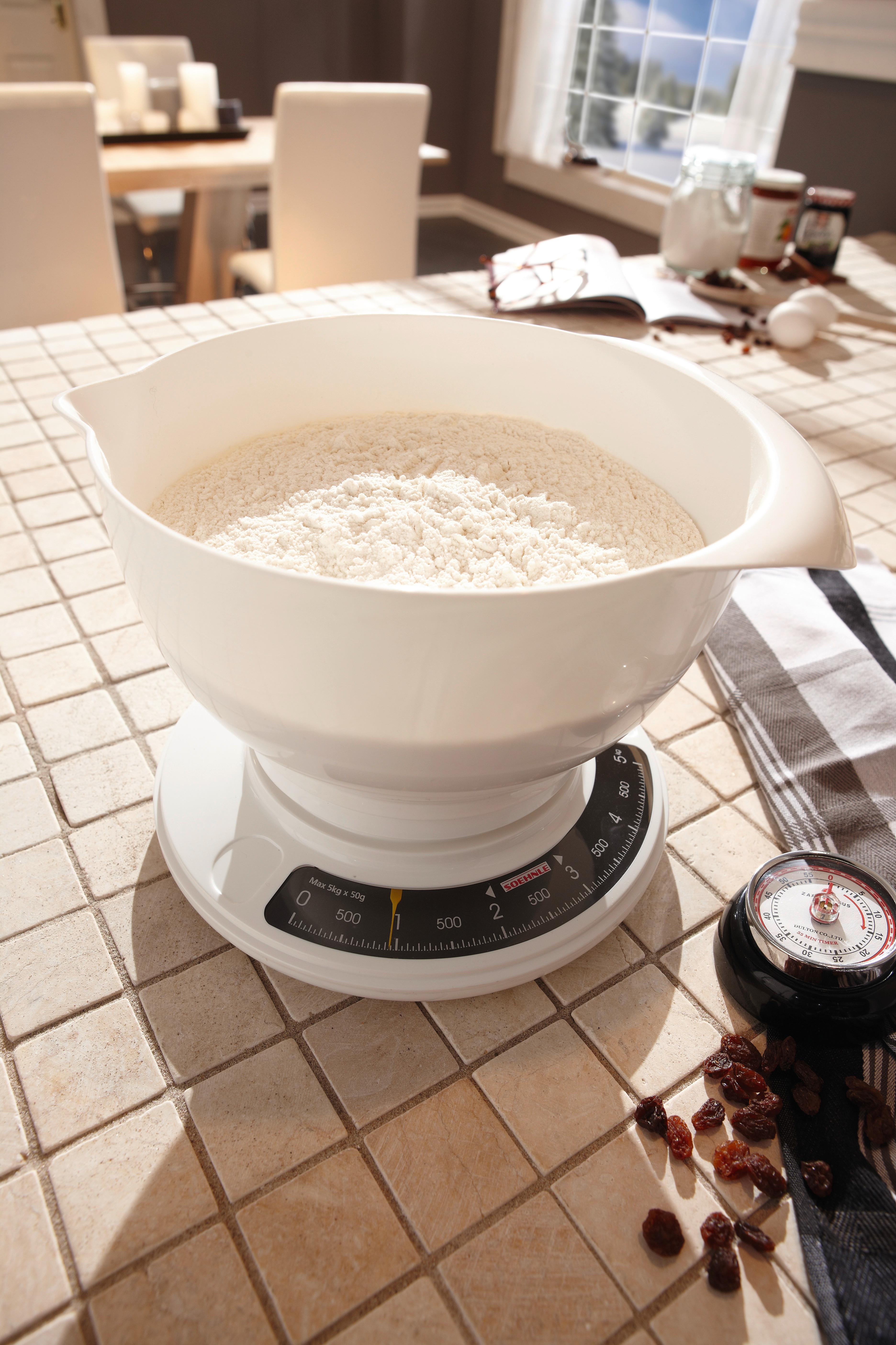 WAGA KUCHENNA 65054 - biały, Basics, tworzywo sztuczne (14/25,3/22,9cm) - Soehnle