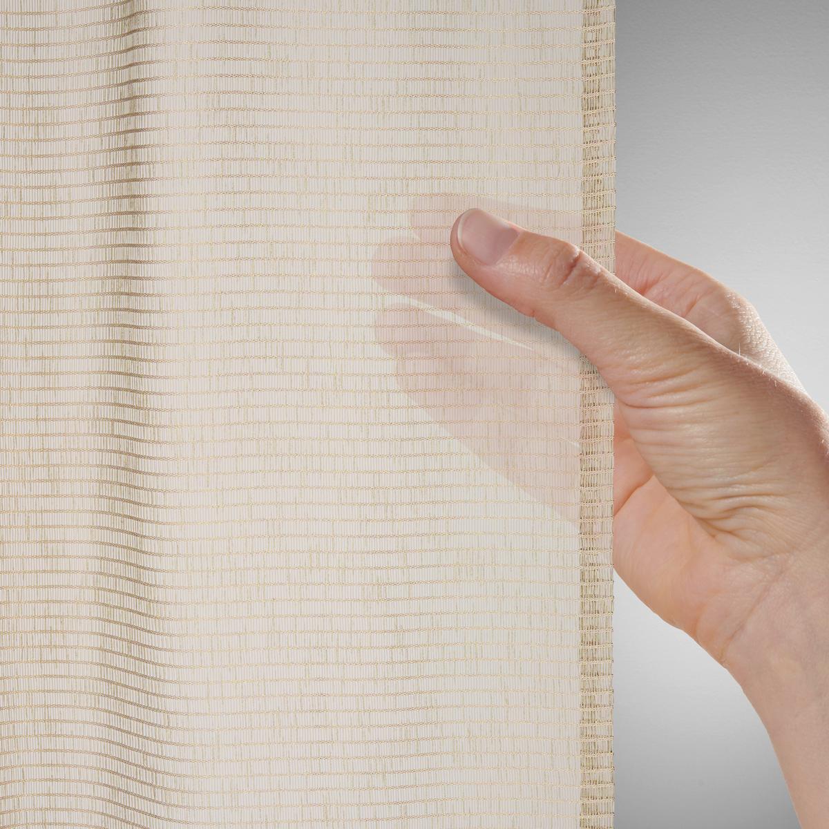 Končana Zavesa Luka - naravne barve, Konvencionalno, tekstil (135/245cm) - Premium Living