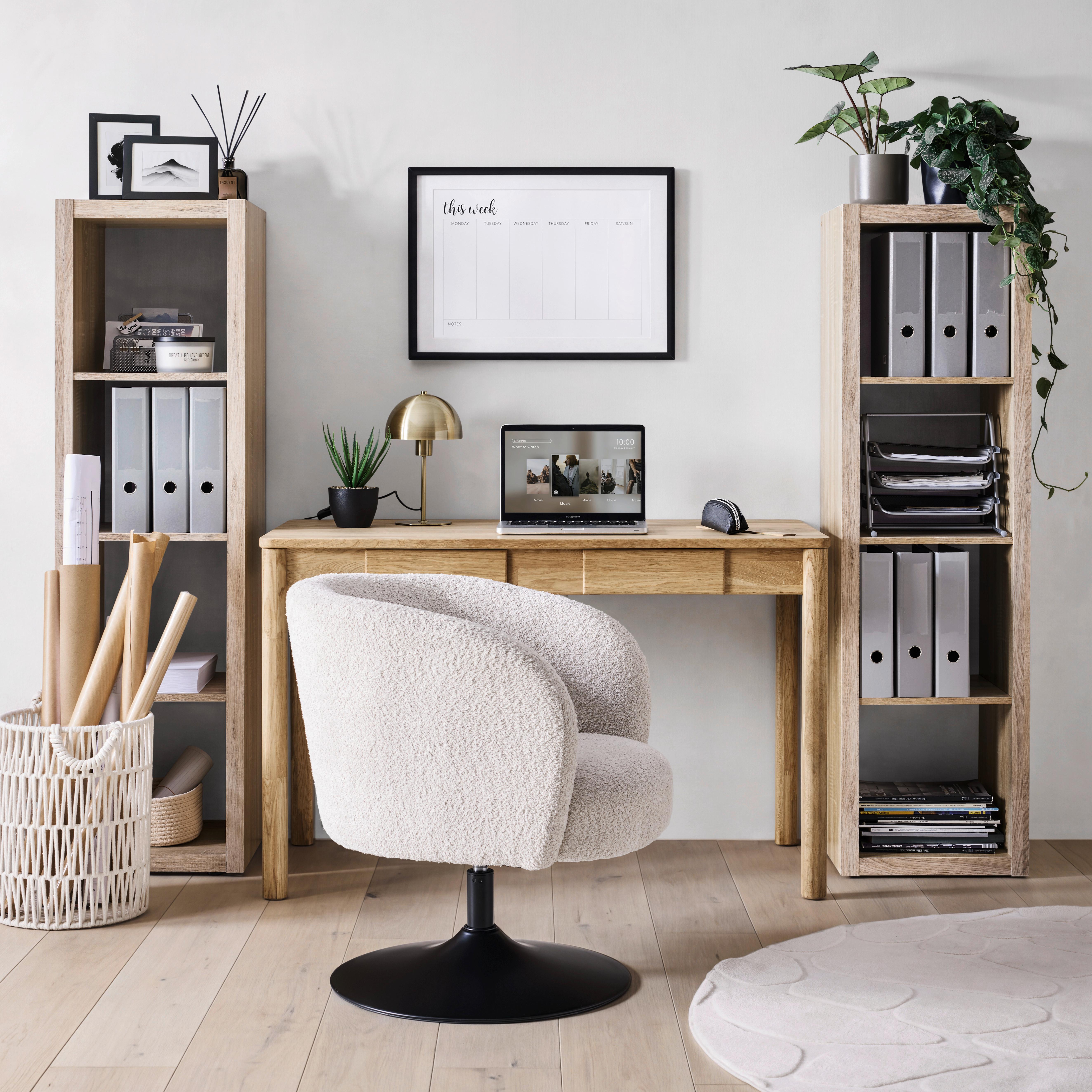 SKRIVBORD LUND - ekfärgad, Modern, trä (120/60/76cm) - Mömax