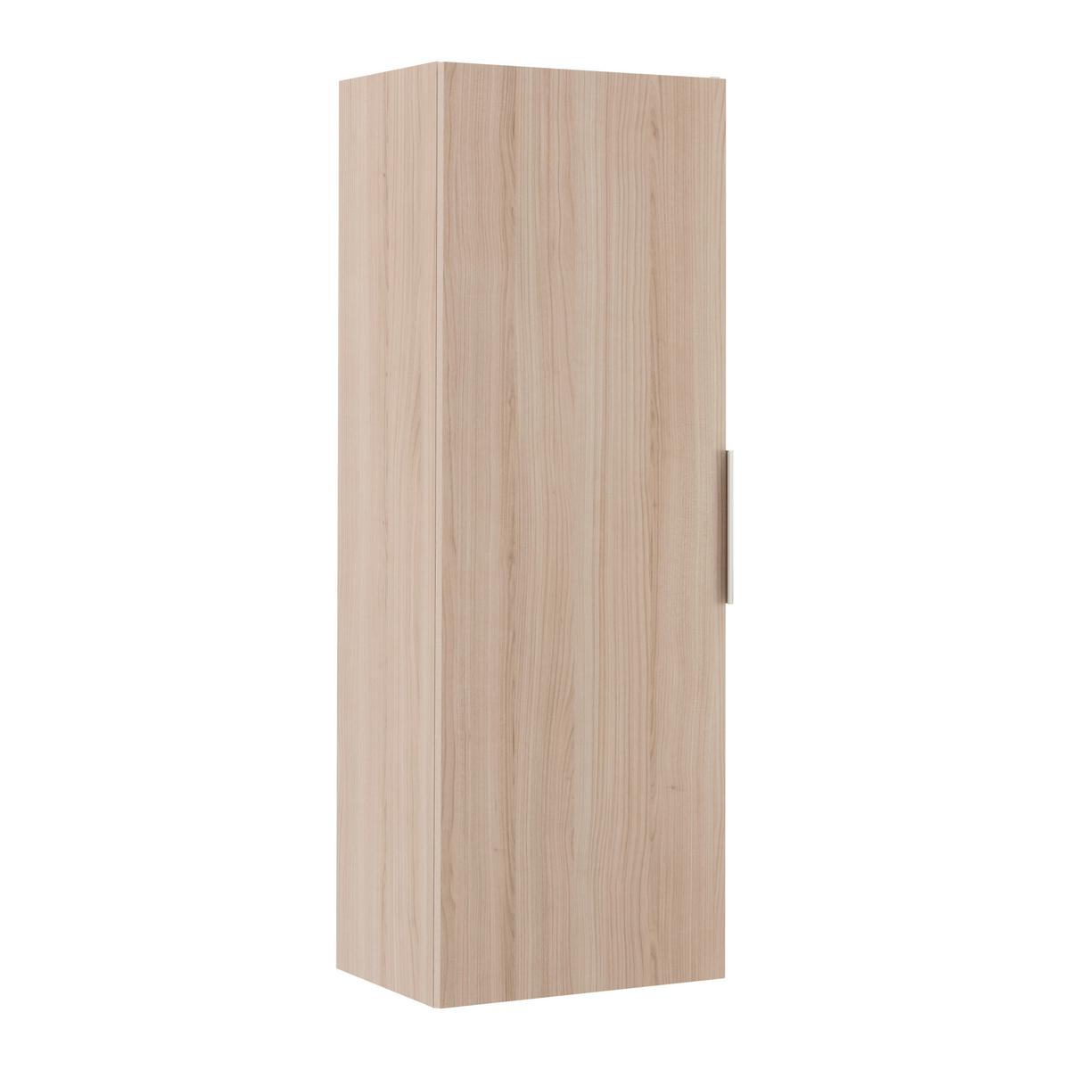 Hängeelement Siena Eichefarben - Chromfarben/Eichefarben, MODERN, Glas/Holzwerkstoff (45/125/32cm) - Premium Living