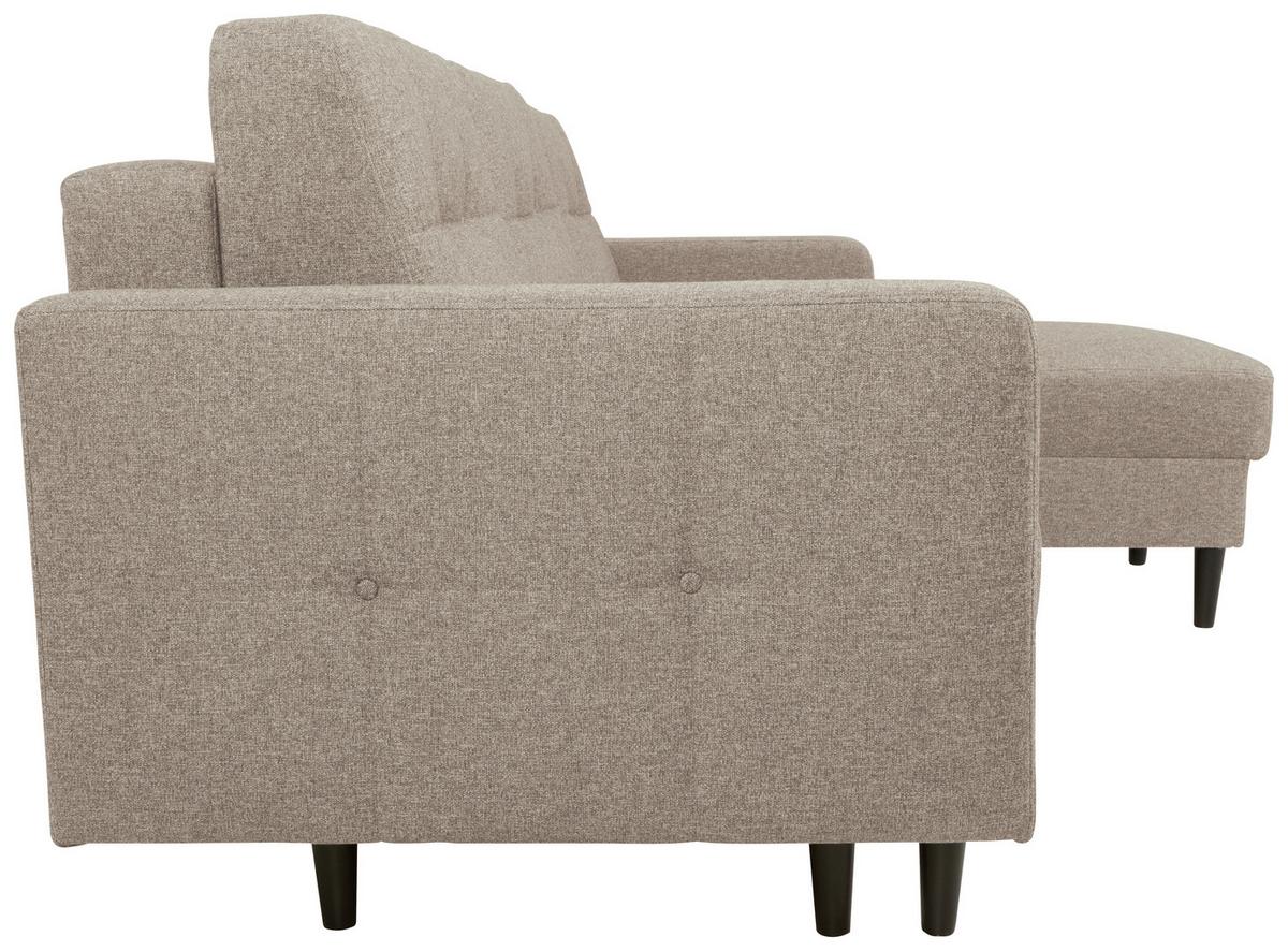 Kutna Garnitura Noret - bež/crna, Konvencionalno, tekstil/drvo (223/157cm) - Modern Living
