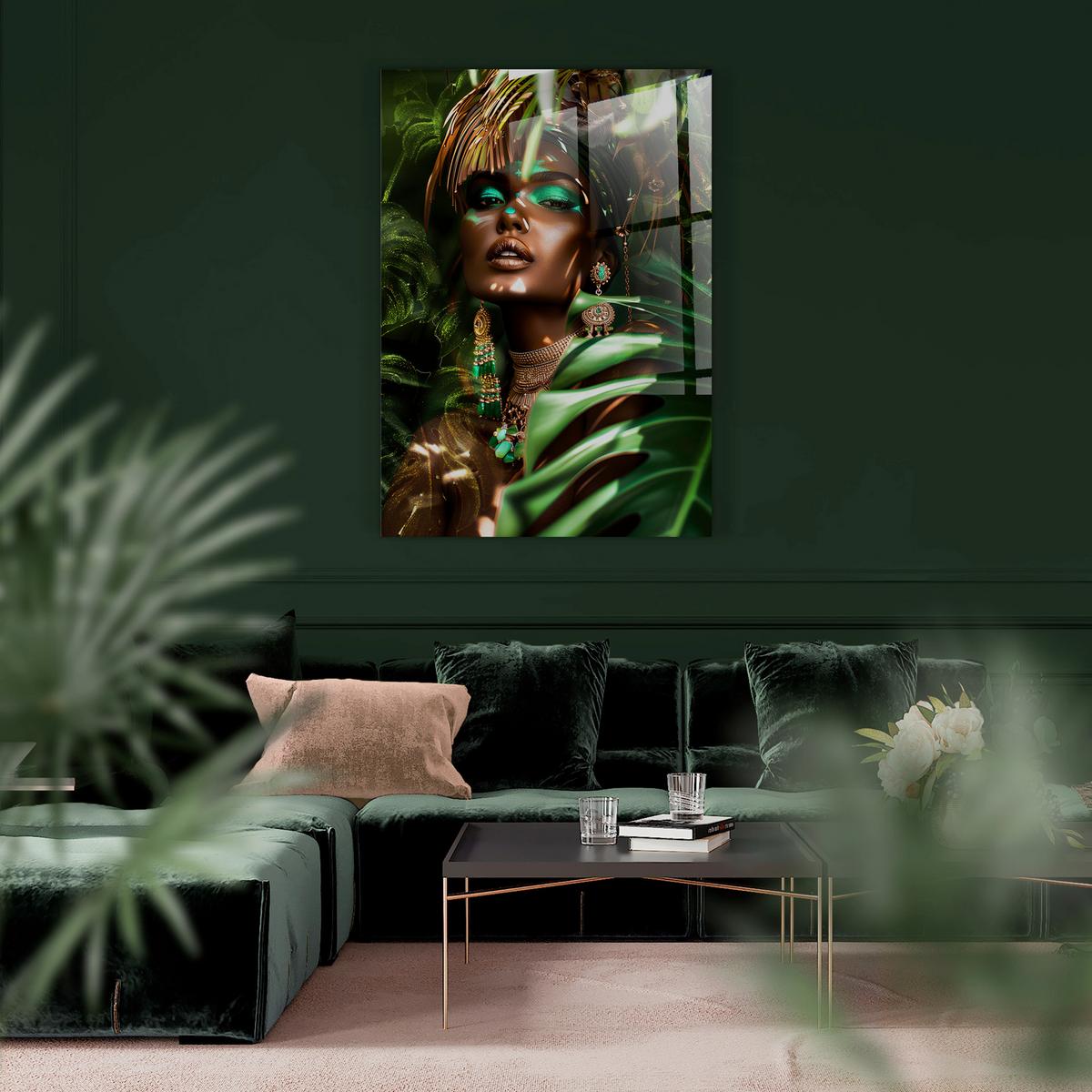 Glasbild Multicolor ca. 70x100cm - Multicolor, Basics, Glas/Papier (70/100cm)