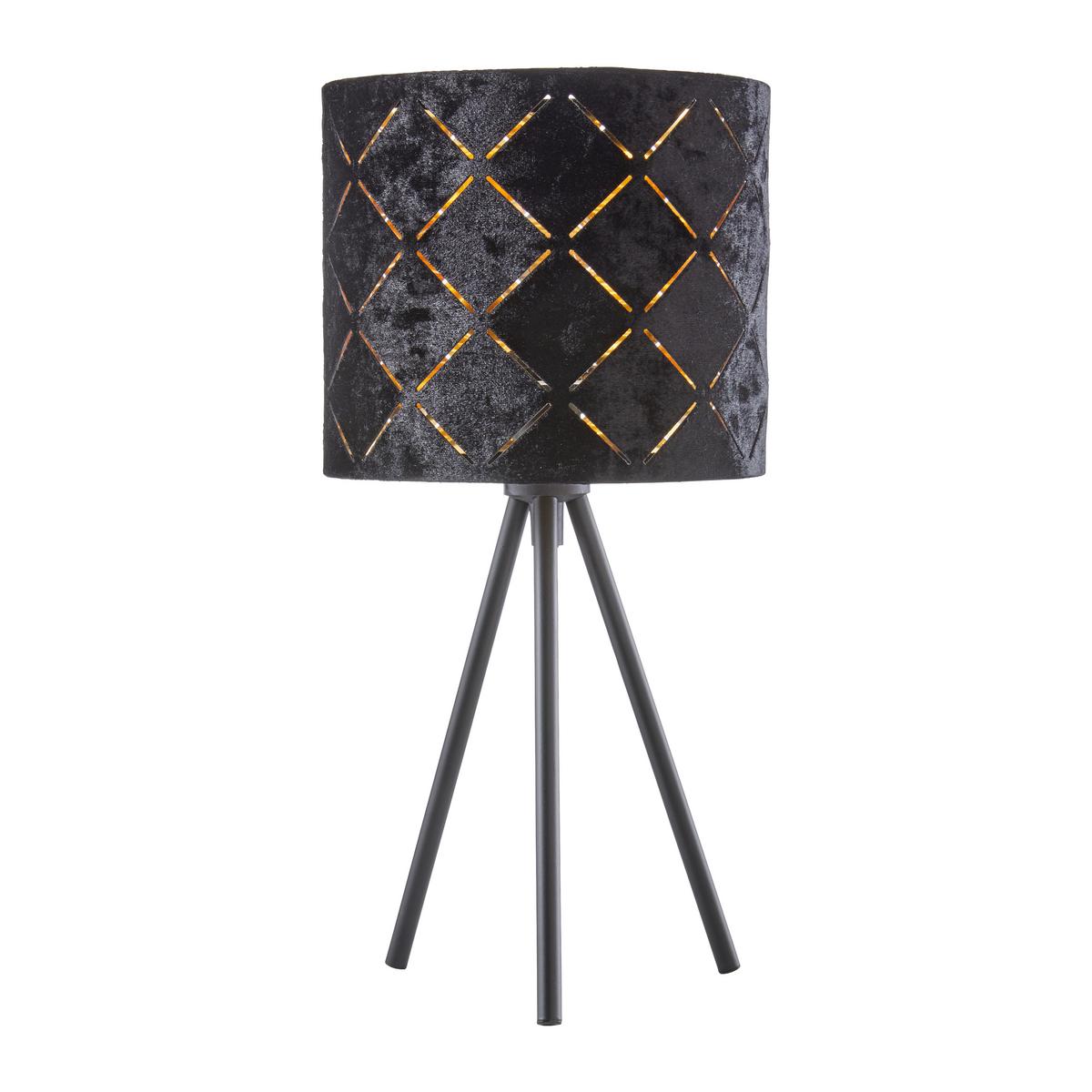 Tischleuchte Evelyn max. 40 Watt - Schwarz, LIFESTYLE, Metall (17/35cm) - Mömax