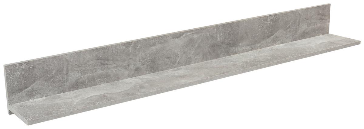 Poliță de perete Malta - gri, Modern, material pe bază de lemn (180/18/20cm) - Modern Living