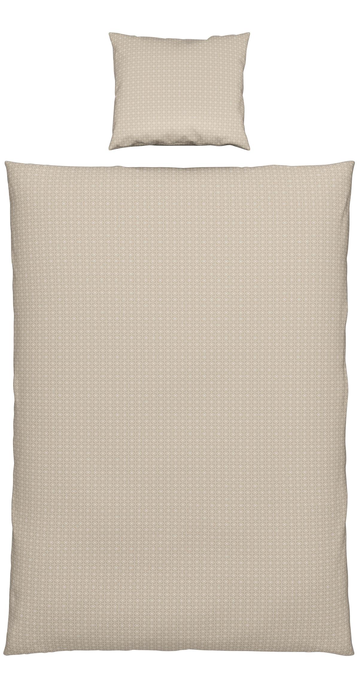 BETTWÄSCHESET LAURA - Beige, Konventionell, Textil (160/210cm) - Modern Living