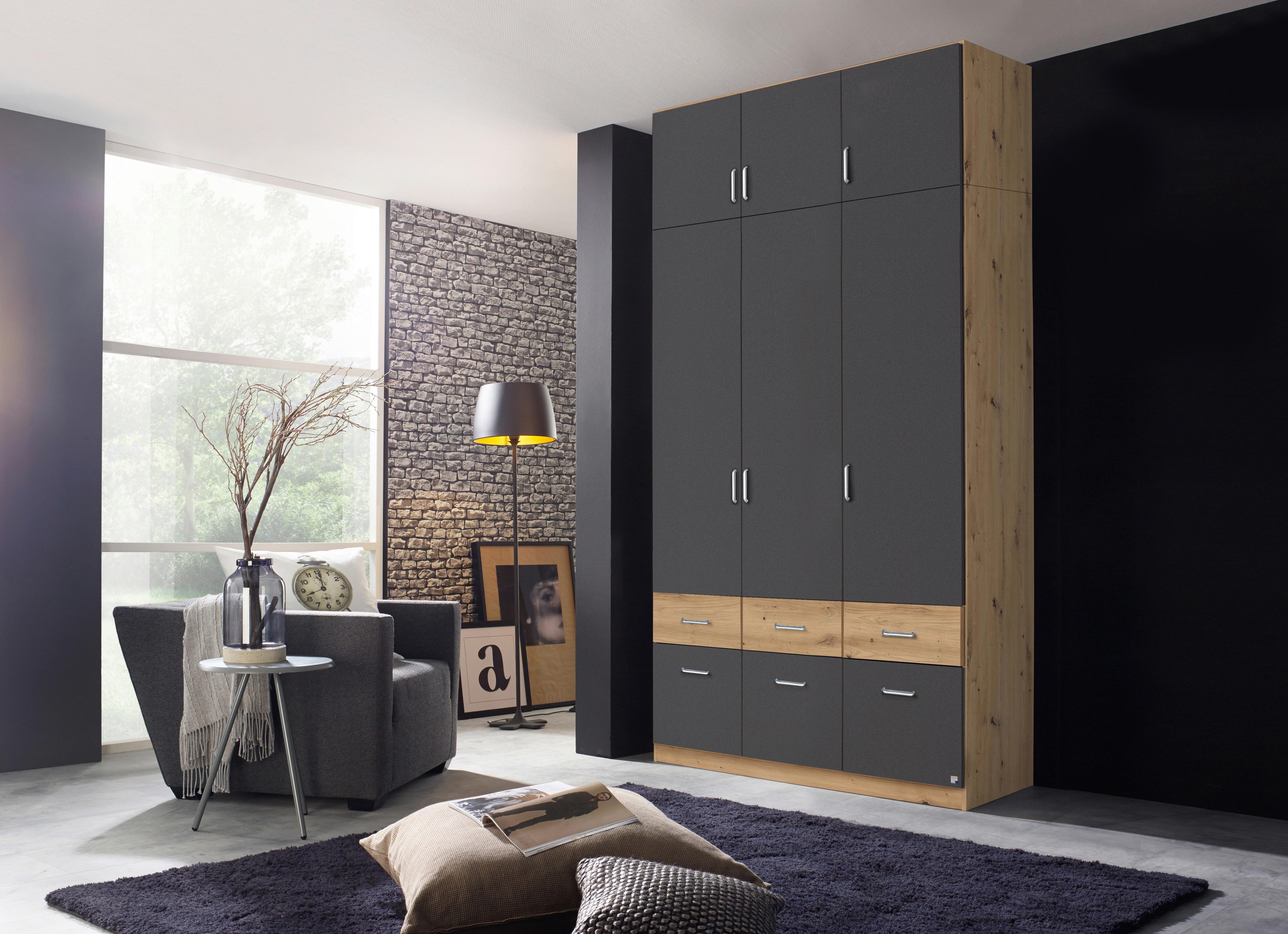 EXTENSIE DULAP AALEN - stejar Artisan/gri, material pe bază de lemn (136/39/54cm) - Modern Living