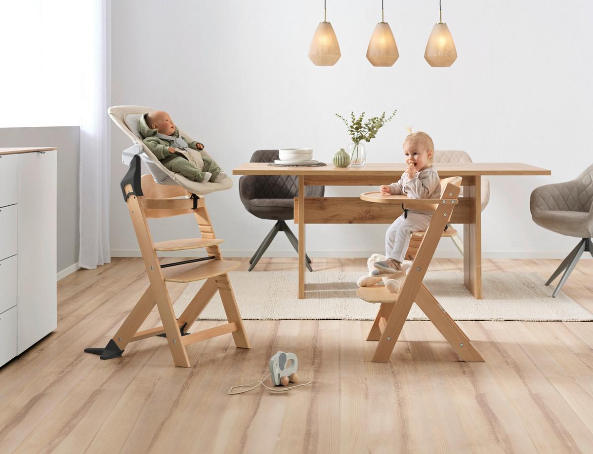 WYSOKIE KRZESŁO LUNCH -TOP- - kolor naturalny, Lifestyle, drewno (45/50,5/78,5cm) - My Baby Lou