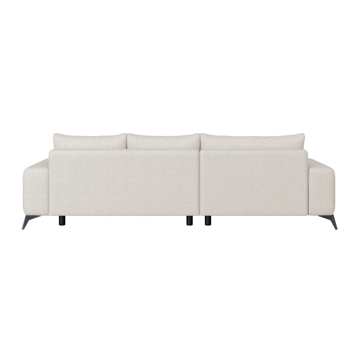 Kutna Garnitura Mauro - boje sedefa/crna, Trend, tekstil/metal (175/290cm) - Luca Bessoni