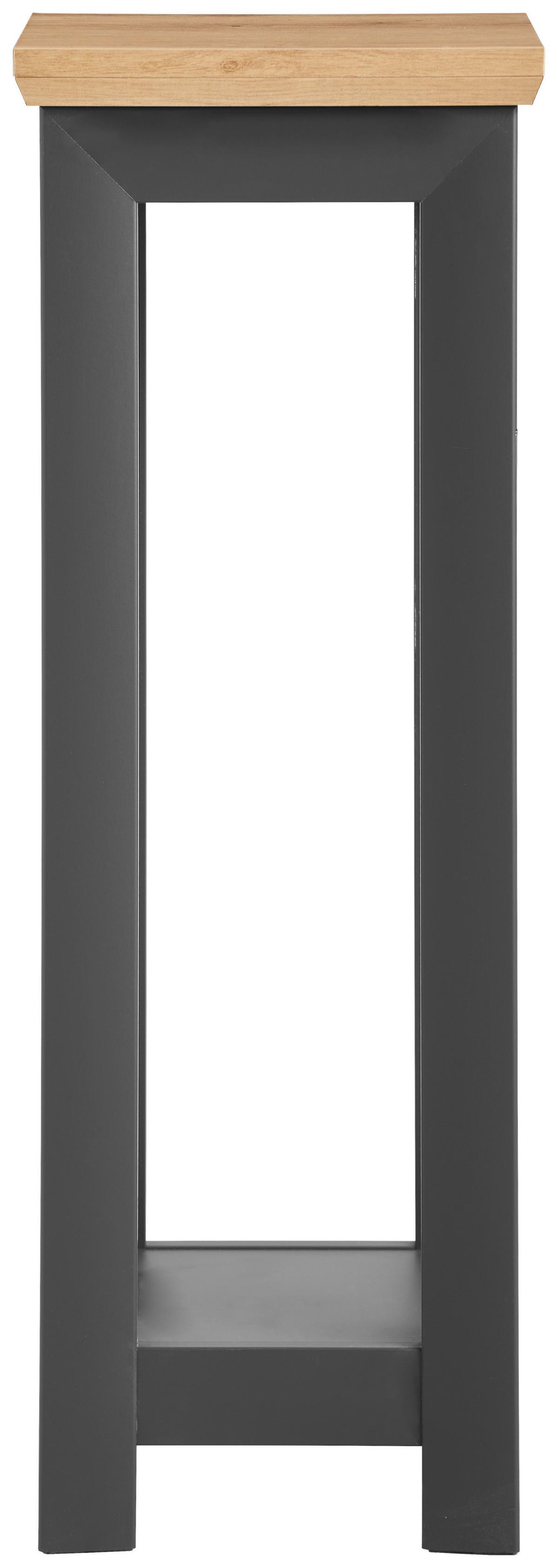 STOJAK NA KWIATY LAUREY - antracytowy/dąb artisan, Lifestyle, materiał drewnopochodny (30/85/30cm) - Hom`in