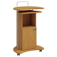 Stoječi Pult Komil, Bukev - barve bukve, Basics, leseni material (56/41/93cm) - MID.YOU